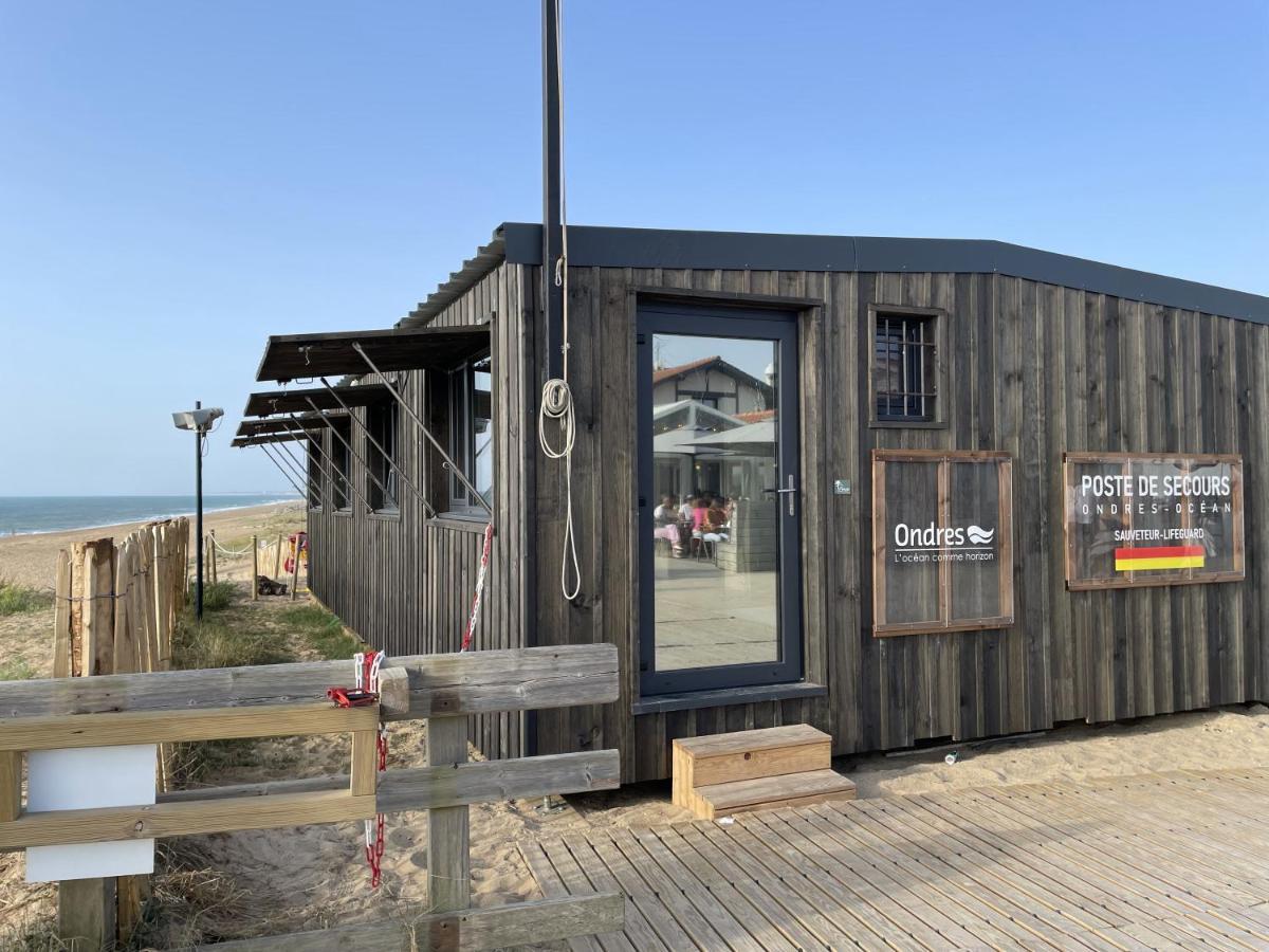 Chalet Paisible A La Plage, Piscine Et Tennis Ondres Exteriér fotografie