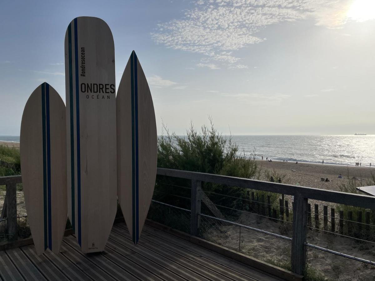 Chalet Paisible A La Plage, Piscine Et Tennis Ondres Exteriér fotografie